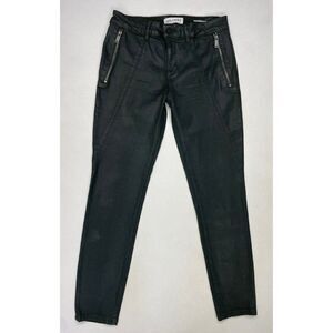 DL1961 Margaux Instaculpt Ankle Skinny Wax Denim Jeans Women Size 29 X 28 Green